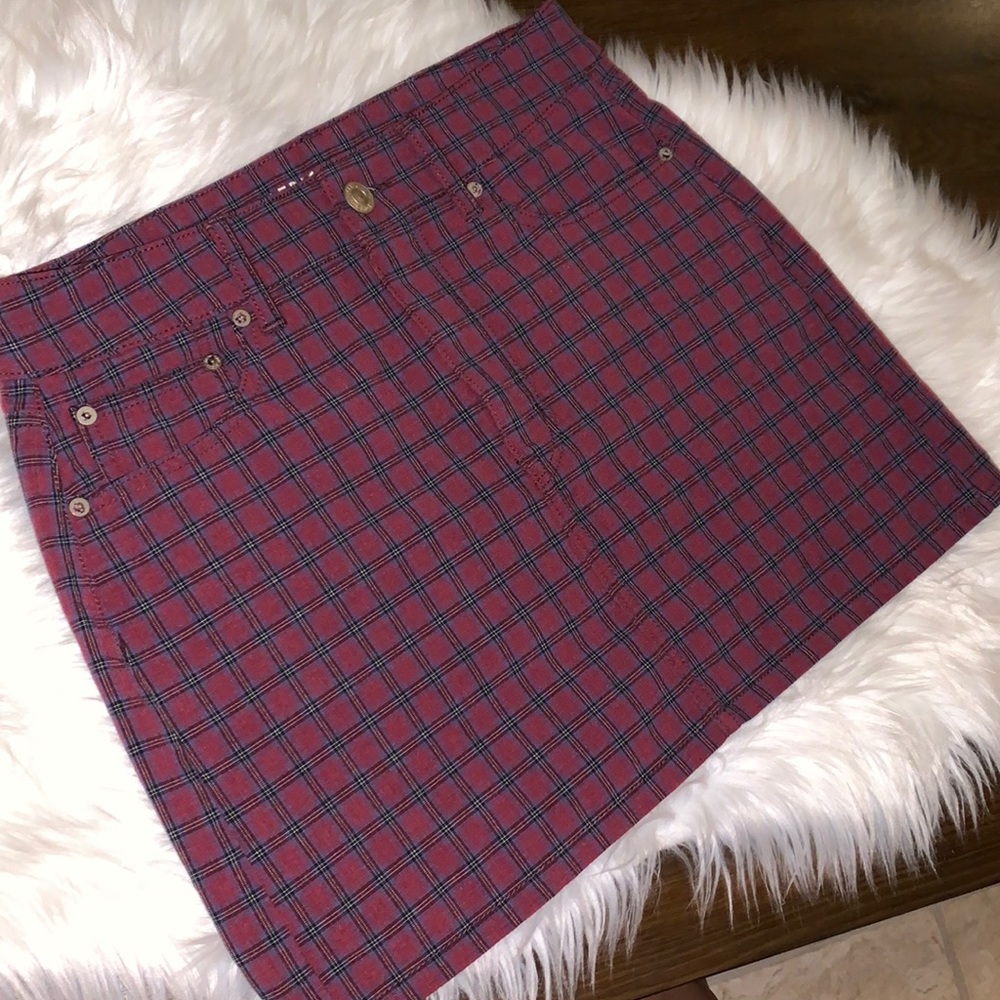 American Eagle Plaid Mini Skirt Size 6